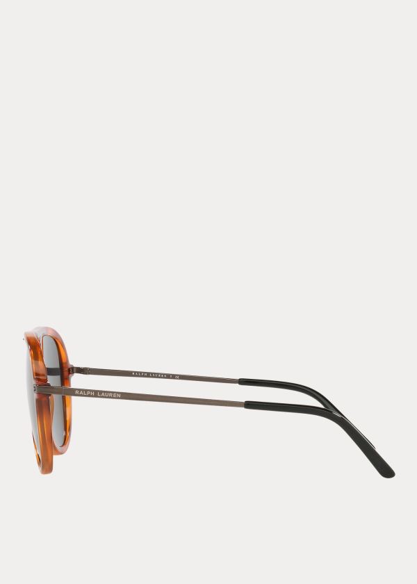 Ralph Lauren Automotive Pilot Sunglasses Oranžové | N4cUeV2y
