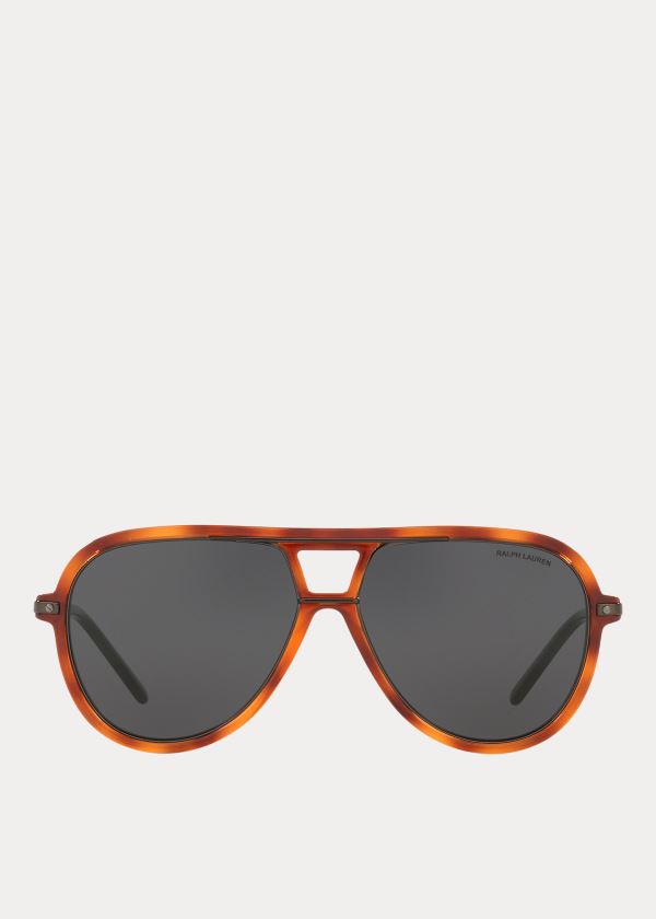 Ralph Lauren Automotive Pilot Sunglasses Oranžové | N4cUeV2y
