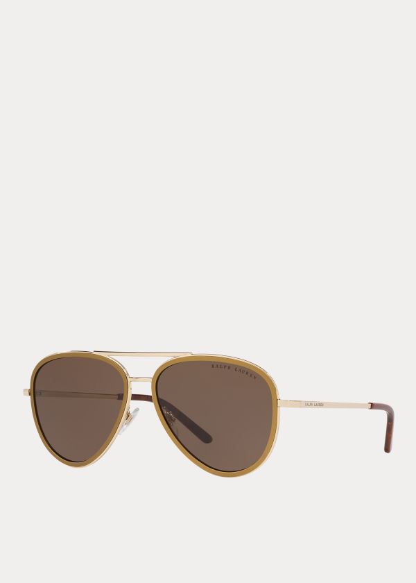 Ralph Lauren Automotive Pilot Sunglasses Zlaté | ybgu9WA9