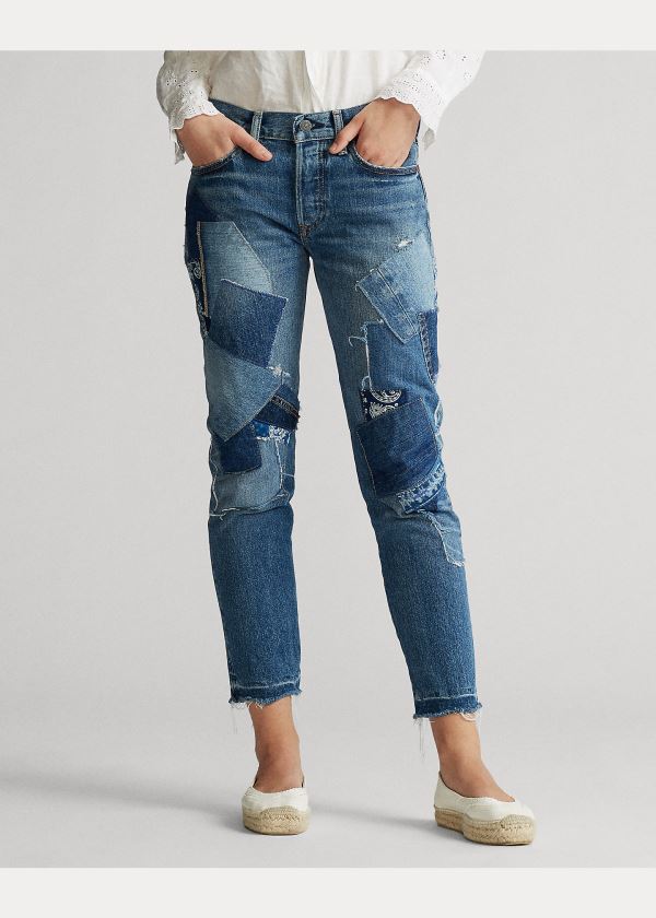 Ralph Lauren Avery Boyfriend Jean Blankyt Blankyt Světle Modré | s1EwRfHj