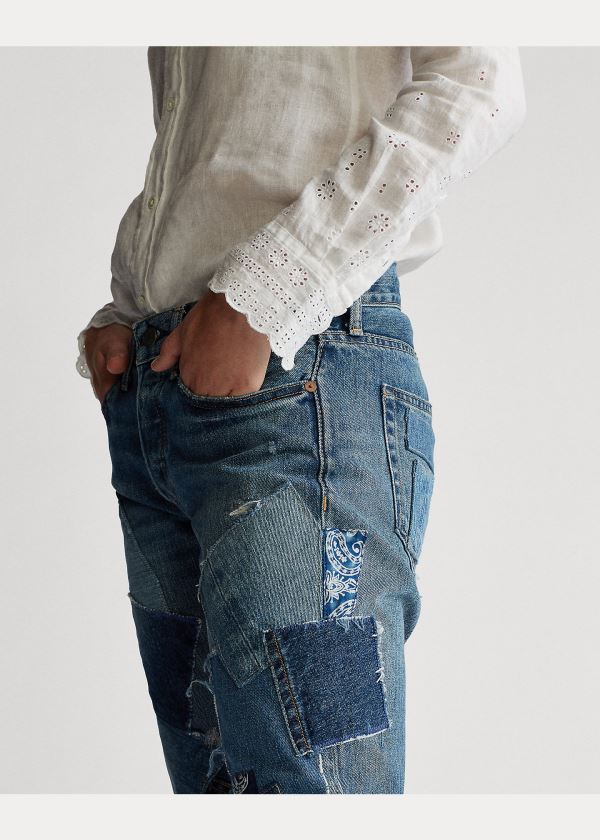 Ralph Lauren Avery Boyfriend Jean Blankyt Blankyt Světle Modré | s1EwRfHj