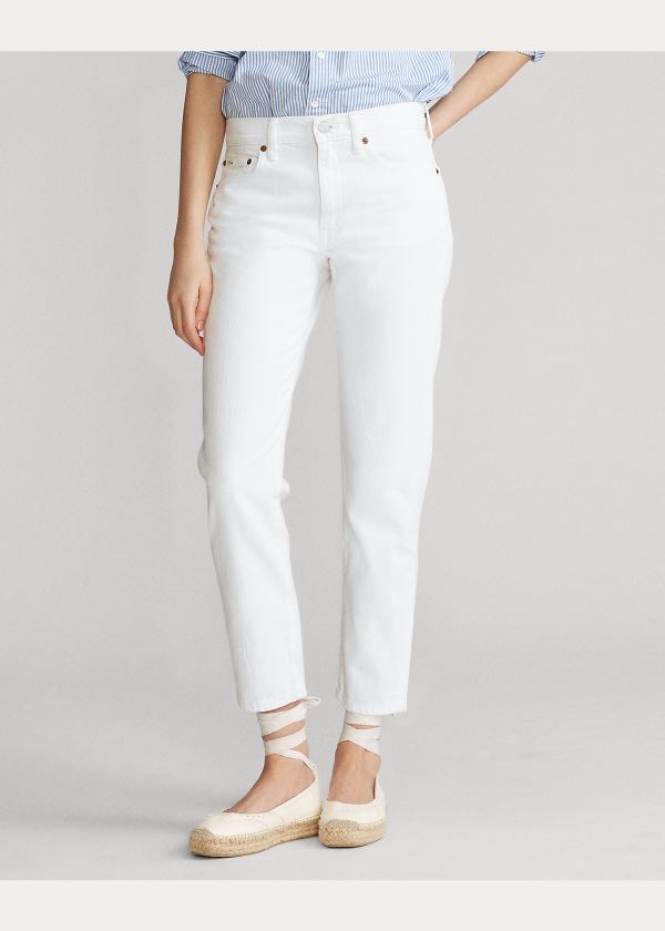 Ralph Lauren Avery Boyfriend Jean Bílé | xbhxMjfq