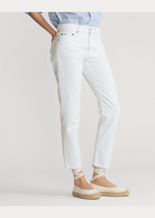 Ralph Lauren Avery Boyfriend Jean Bílé | xbhxMjfq