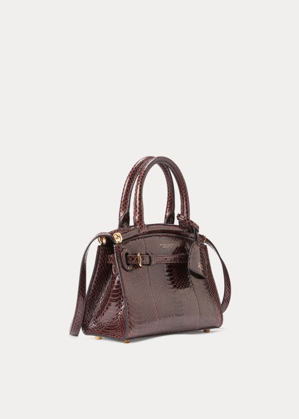 Ralph Lauren Ayers Mini RL50 Handbag Vínové | SDwV3BqZ