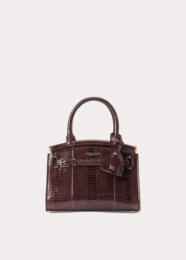 Ralph Lauren Ayers Mini RL50 Handbag Vínové | SDwV3BqZ