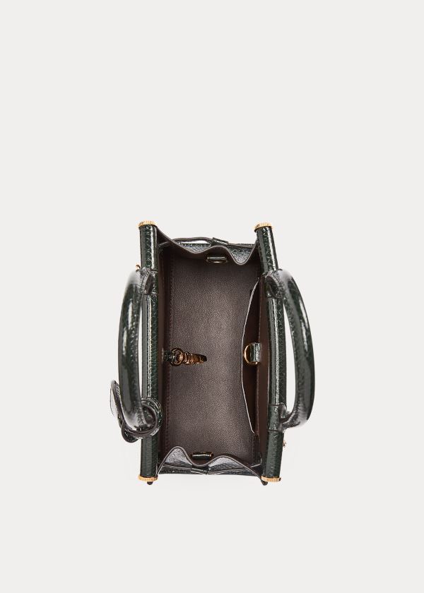 Ralph Lauren Ayers Mini RL50 Handbag Zelene | RO8VU8Zb