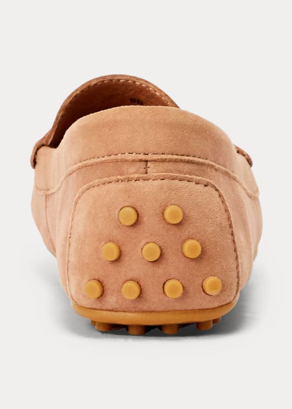 Ralph Lauren Barnsbury Semišové Loafer Hnědožlutý | y8kvAFa1