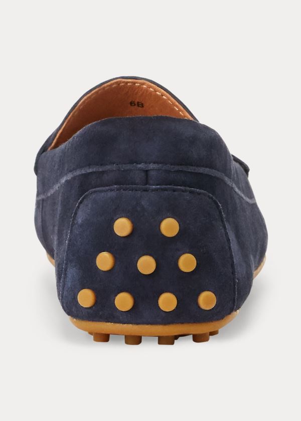 Ralph Lauren Barnsbury Semišové Loafer Tmavě Blankyt | n5ZcwuMr