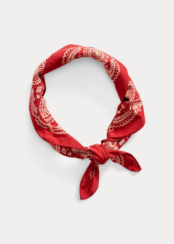Ralph Lauren Bavlněné Bandanna Červené | ZcLnkaKF