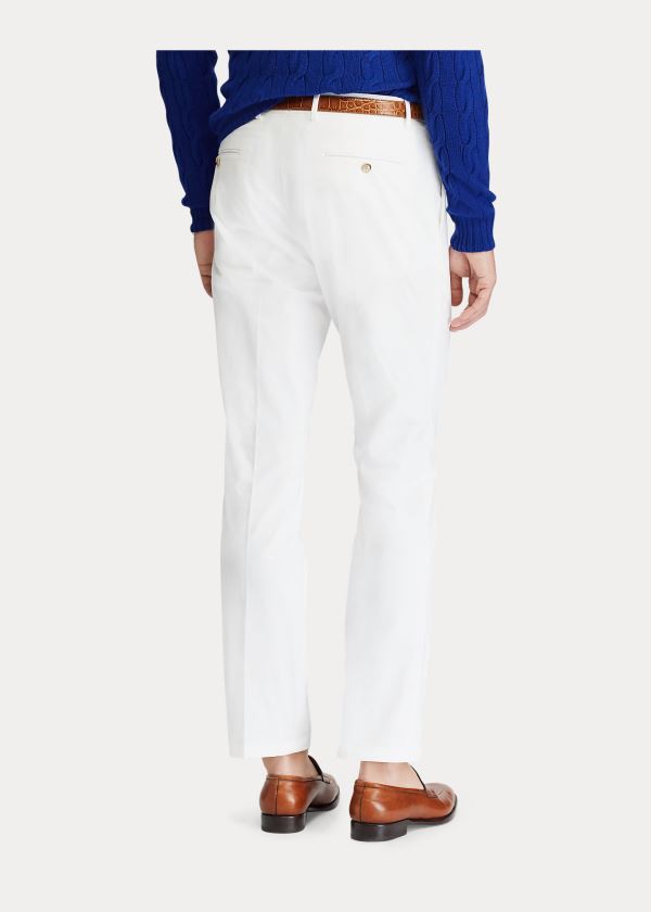 Ralph Lauren Bavlněné-Blend Chino Bílé | r41HApzv