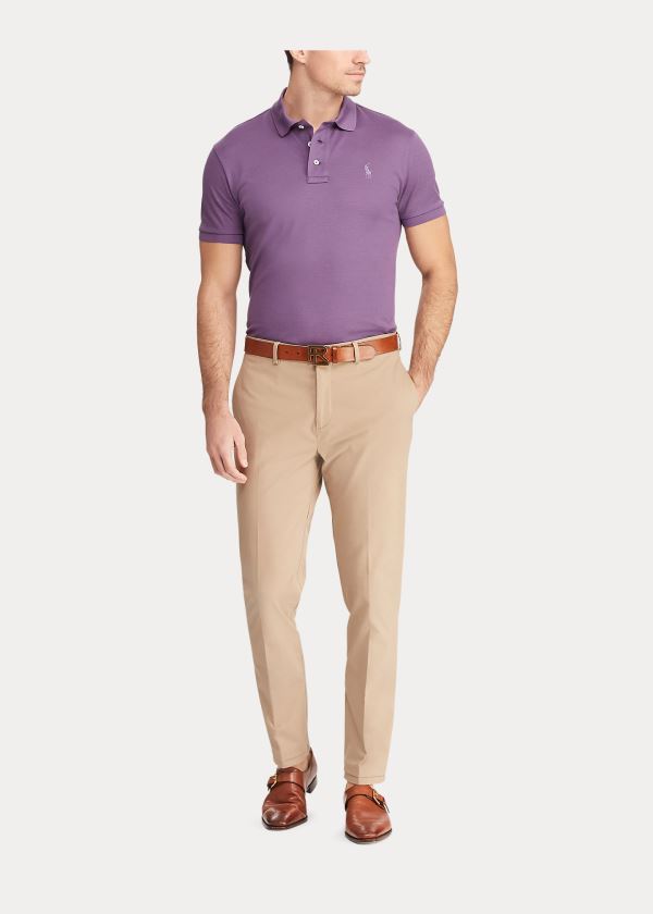 Ralph Lauren Bavlněné-Blend Chino Hnědožlutý | CxoDyhdJ