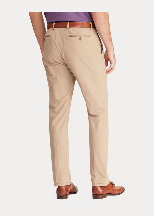 Ralph Lauren Bavlněné-Blend Chino Hnědožlutý | CxoDyhdJ
