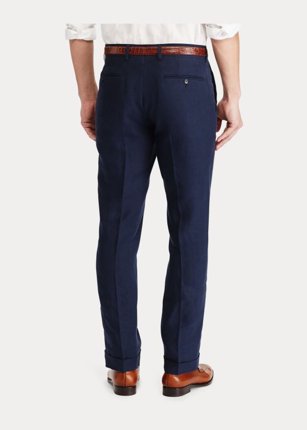 Ralph Lauren Bavlněné-Blend Chino Tmavě Blankyt | HHWSue37