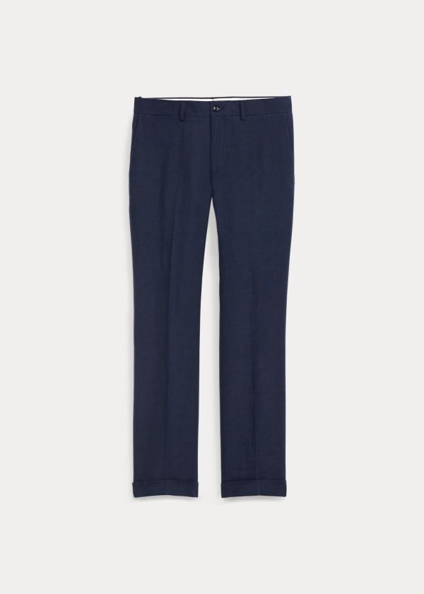 Ralph Lauren Bavlněné-Blend Chino Tmavě Blankyt | HHWSue37