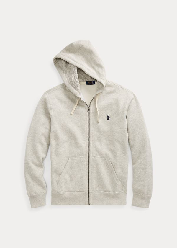 Ralph Lauren Bavlněné-Blend-Fleece Hoodie Béžový | 2V0dB4SM