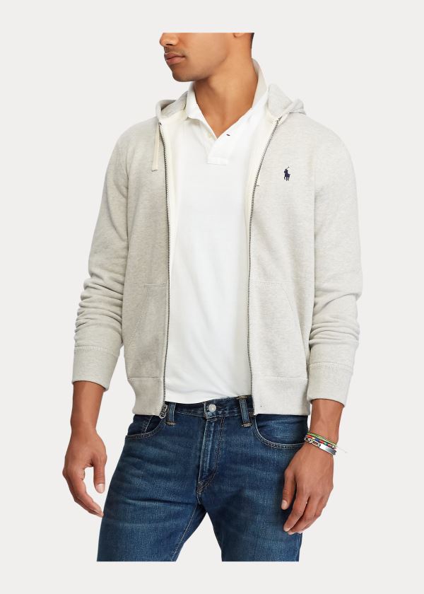Ralph Lauren Bavlněné-Blend-Fleece Hoodie Béžový | 2V0dB4SM