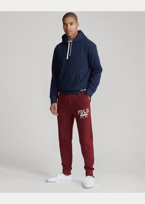 Ralph Lauren Bavlněné-Blend-Fleece Hoodie Tmavě Blankyt | AMsU1Mnp