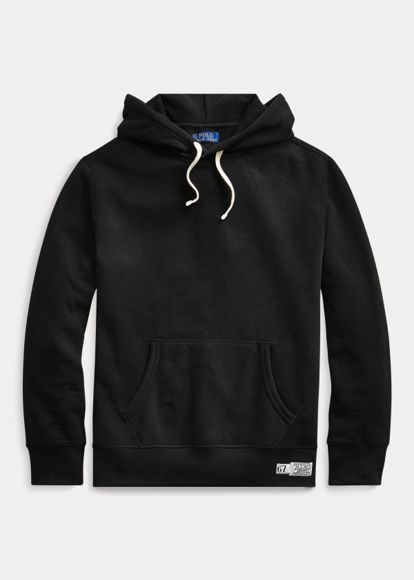 Ralph Lauren Bavlněné-Blend-Fleece Hoodie Černé | BPS4n1MA
