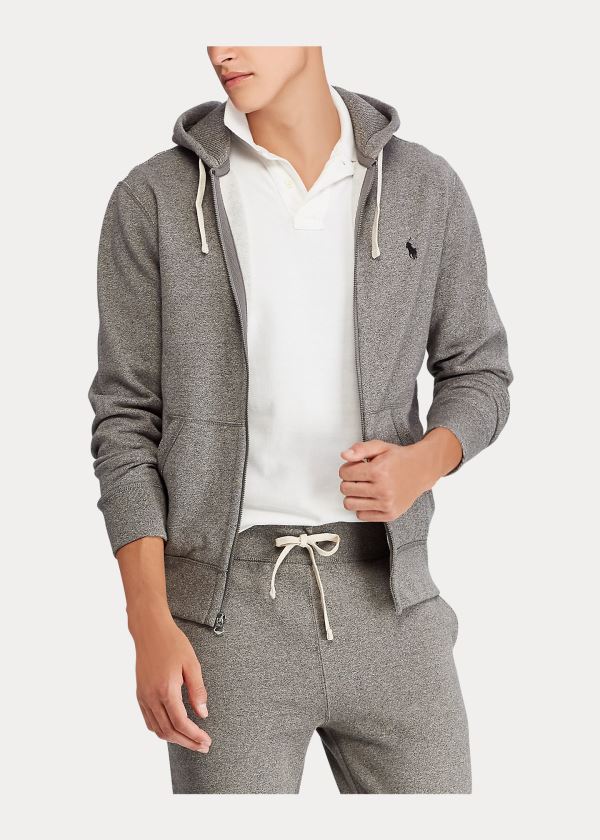 Ralph Lauren Bavlněné-Blend-Fleece Hoodie Šedé | dZbQAYwg