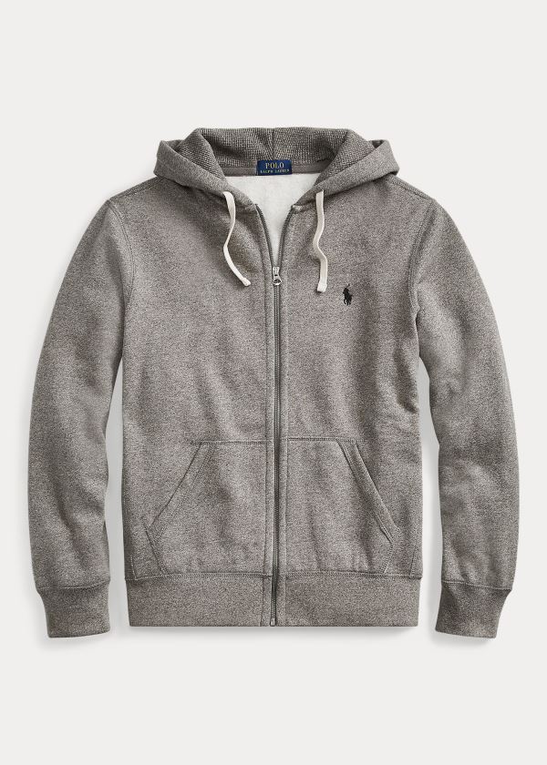 Ralph Lauren Bavlněné-Blend-Fleece Hoodie Šedé | dZbQAYwg