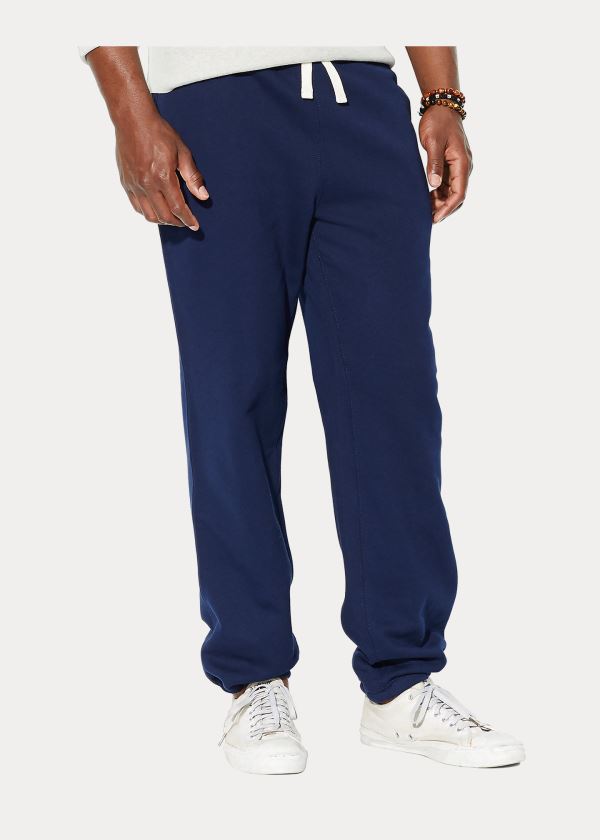 Ralph Lauren Bavlněné-Blend-Fleece Pant Tmavě Blankyt | 8womh64d
