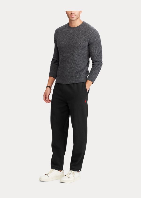 Ralph Lauren Bavlněné-Blend-Fleece Pant Černé | AcCjEEgB