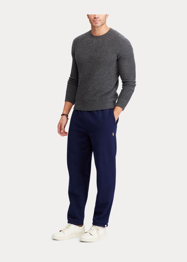 Ralph Lauren Bavlněné-Blend-Fleece Pant Tmavě Blankyt | HIJagdDe