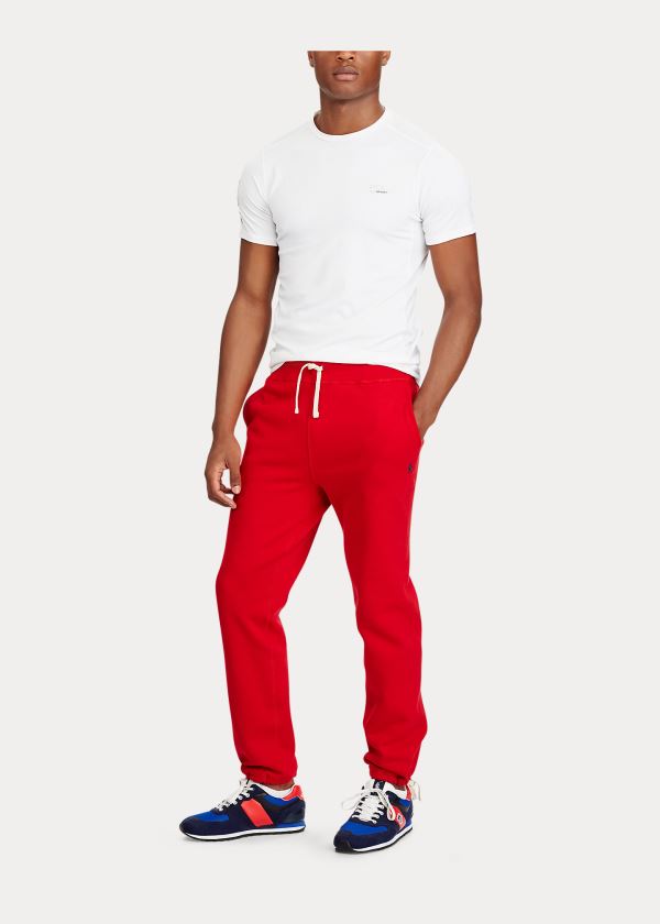 Ralph Lauren Bavlněné-Blend-Fleece Pant Červené | HlykdozY