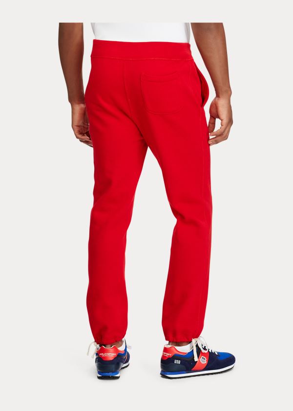 Ralph Lauren Bavlněné-Blend-Fleece Pant Červené | HlykdozY