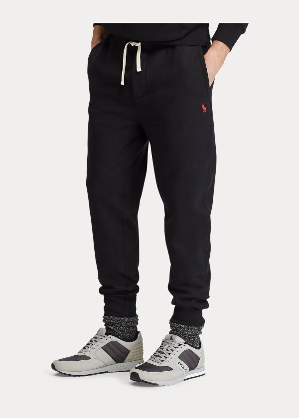 Ralph Lauren Bavlněné-Blend-Fleece Pant Černé | qh2nfFTO