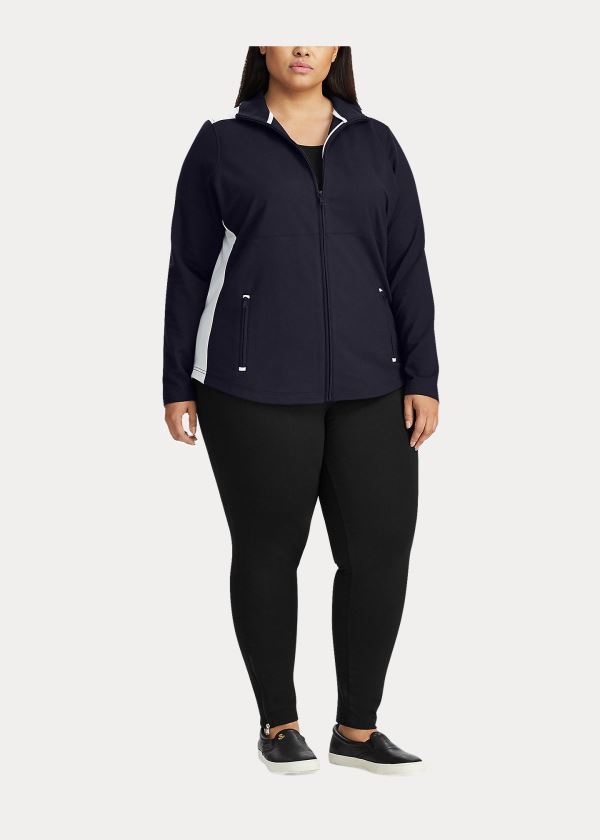 Ralph Lauren Bavlněné-Blend Jacket Tmavě Blankyt Krém | TZH6lfVR