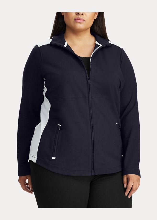 Ralph Lauren Bavlněné-Blend Jacket Tmavě Blankyt Krém | TZH6lfVR