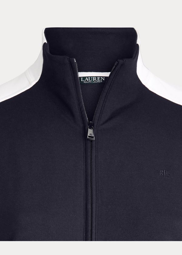 Ralph Lauren Bavlněné-Blend Jacket Tmavě Blankyt Krém | TZH6lfVR