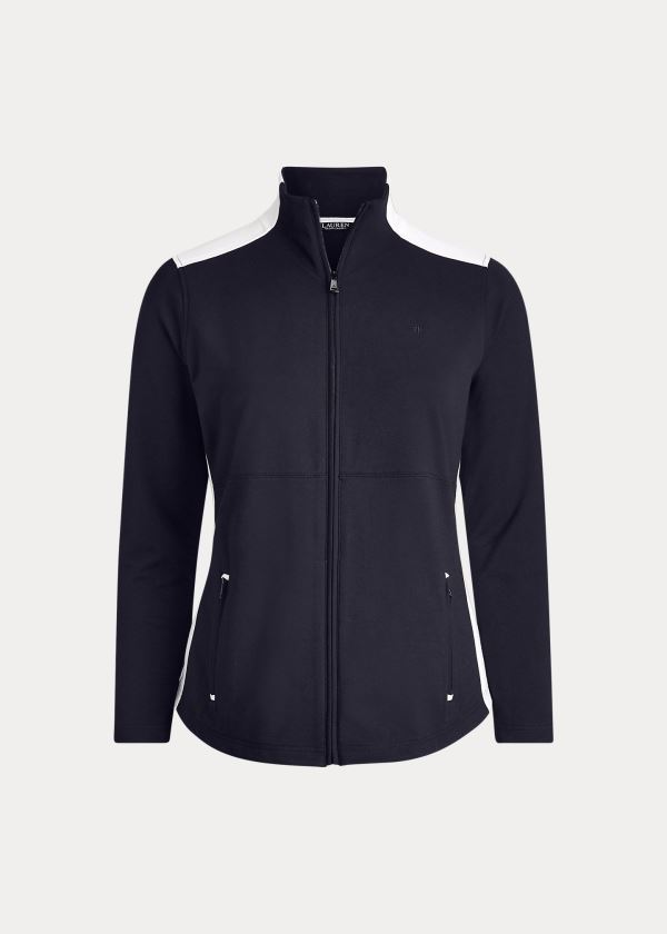 Ralph Lauren Bavlněné-Blend Jacket Tmavě Blankyt Krém | TZH6lfVR