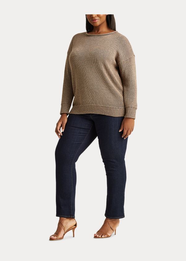 Ralph Lauren Bavlněné-Blend Svetrové Zlaté | LequuE4G