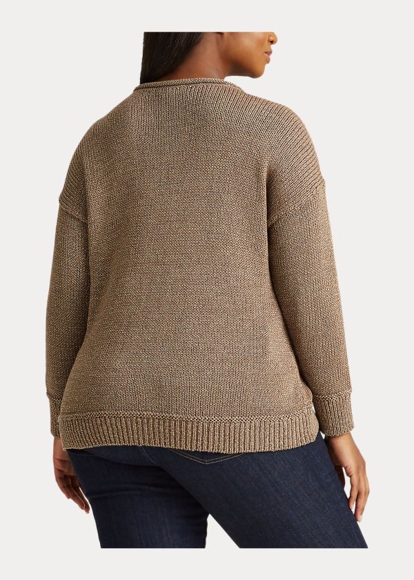 Ralph Lauren Bavlněné-Blend Svetrové Zlaté | LequuE4G