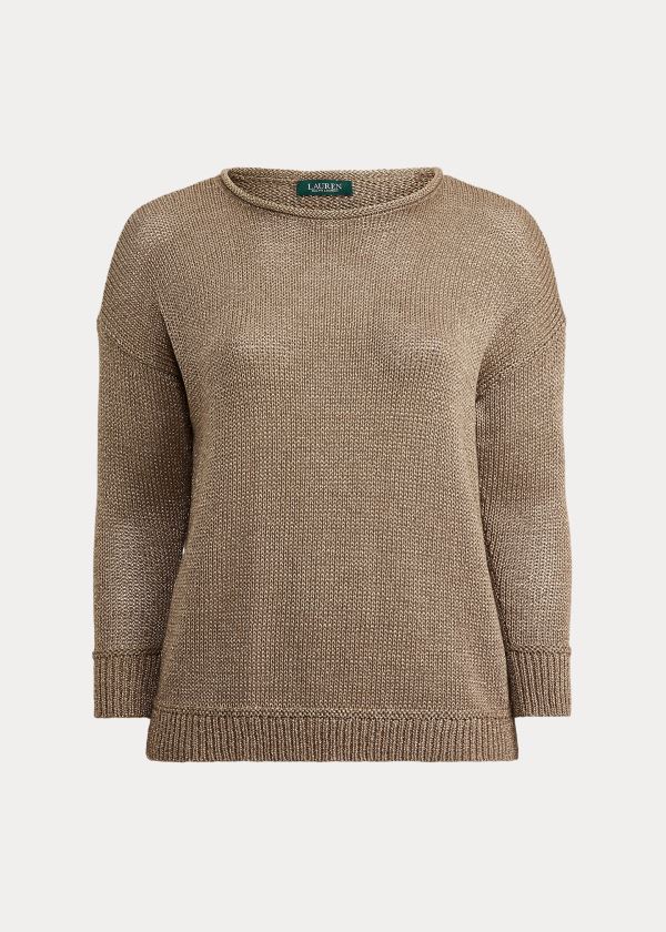 Ralph Lauren Bavlněné-Blend Svetrové Zlaté | LequuE4G