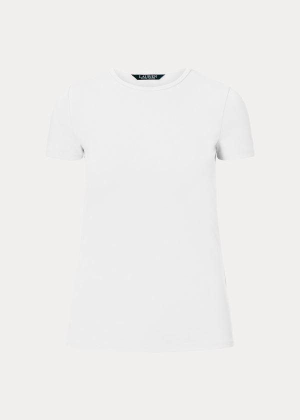 Ralph Lauren Bavlněné-Blend T-Shirt Bílé | ip9zgf2M