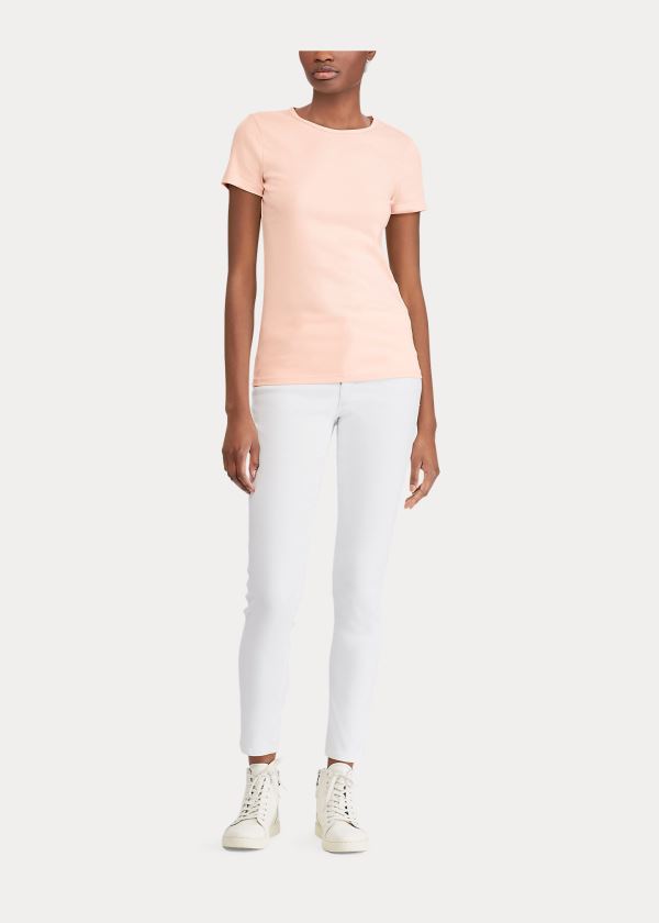 Ralph Lauren Bavlněné-Blend T-Shirt Růžové | j2i2T0pZ