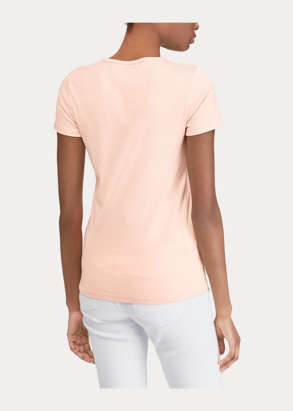 Ralph Lauren Bavlněné-Blend T-Shirt Růžové | j2i2T0pZ