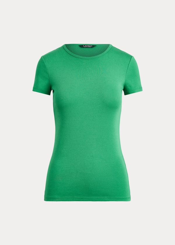 Ralph Lauren Bavlněné-Blend T-Shirt Zelene | A8wjHOfj
