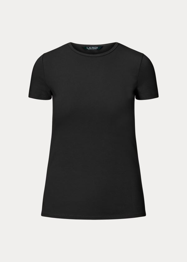 Ralph Lauren Bavlněné-Blend T-Shirt Černé | Cd8GJXTk