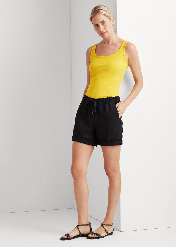 Ralph Lauren Bavlněné-Blend Tank Top Žluté | mPnSl8F2