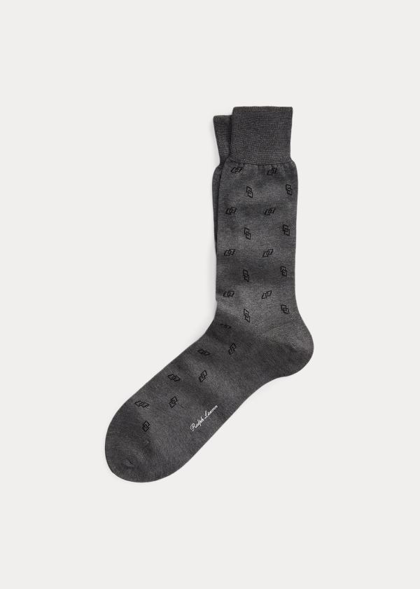 Ralph Lauren Bavlněné-Blend Šaty Socks Šedé | 9gHY7hOP
