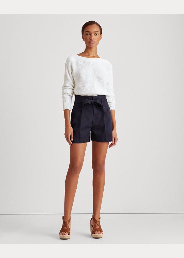 Ralph Lauren Bavlněné Boatneck Svetrové Bílé | uSdzhXNL