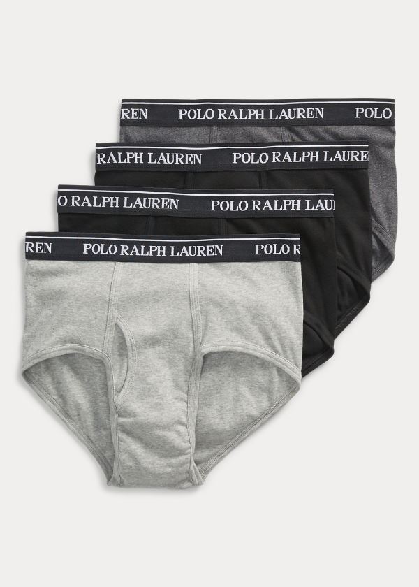 Ralph Lauren Bavlněné Brief 4-Pack Černé Viacfarebný | 3zY9CXke