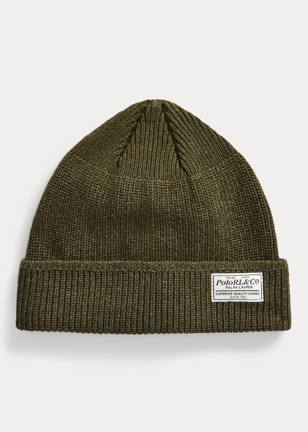 Ralph Lauren Bavlněné Cap Olivy Zelené | bXlhc3e5
