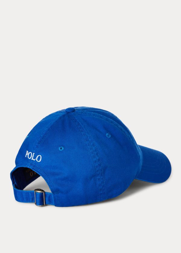 Ralph Lauren Bavlněné Chino Baseball Cap Blankyt Královská Modrá | 5H65SZYF