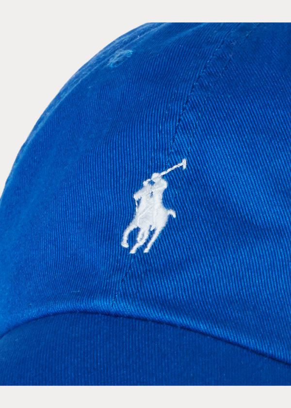 Ralph Lauren Bavlněné Chino Baseball Cap Blankyt Královská Modrá | 5H65SZYF