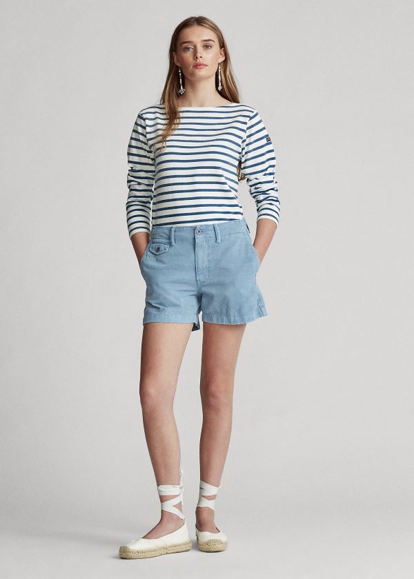 Ralph Lauren Bavlněné Chino Krátké Blankyt | gTMc9CKl